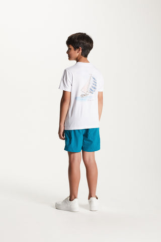 CAMISETA SILK FRENTE E COSTAS AQUARELA BRANCO