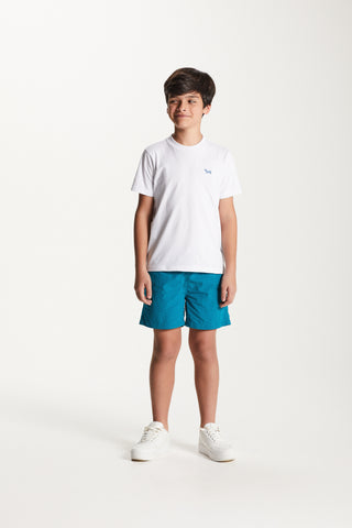 CAMISETA SILK FRENTE E COSTAS AQUARELA BRANCO