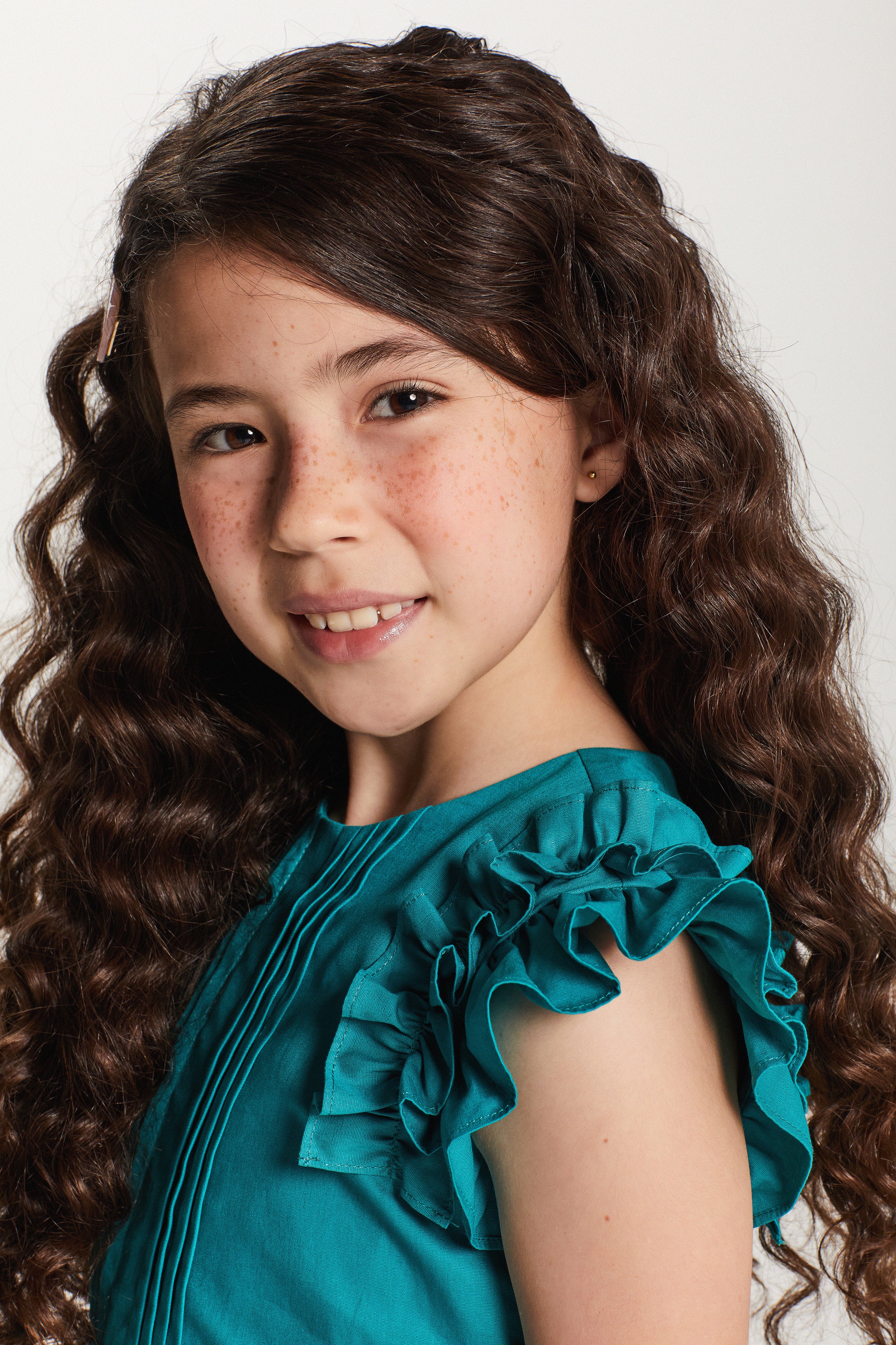 VESTIDO RODADO EM TRICOLINE VERDE TURQUESA