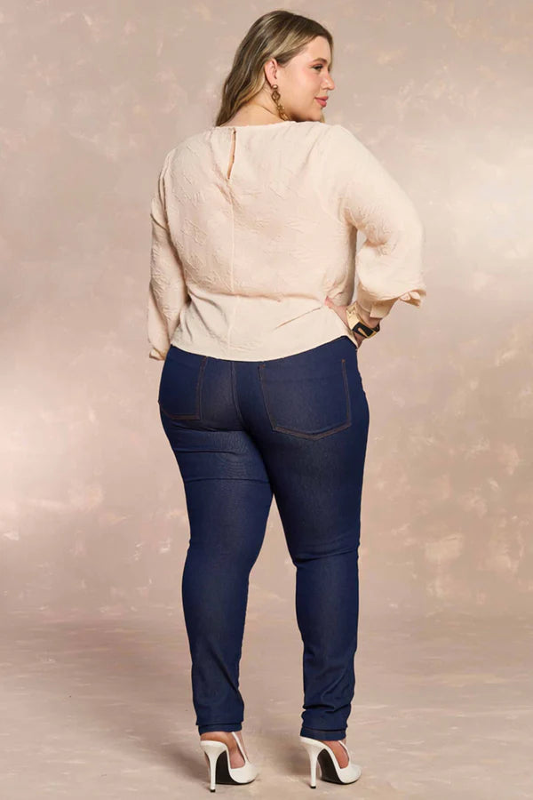 BLUSA FEM ML PLANO GEOMETRIC FLOW GIZ