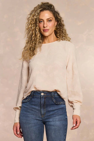 BLUSA FEM ML PLANO GEOMETRIC FLOW GIZ