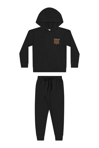 CONJ MAS BLUSAO E CALCA MLT FELP FOLLOW PRETO