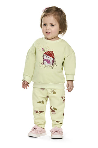 CONJ FEM BLUSAO E CALCA MLT FELP EST VERDE CLARO