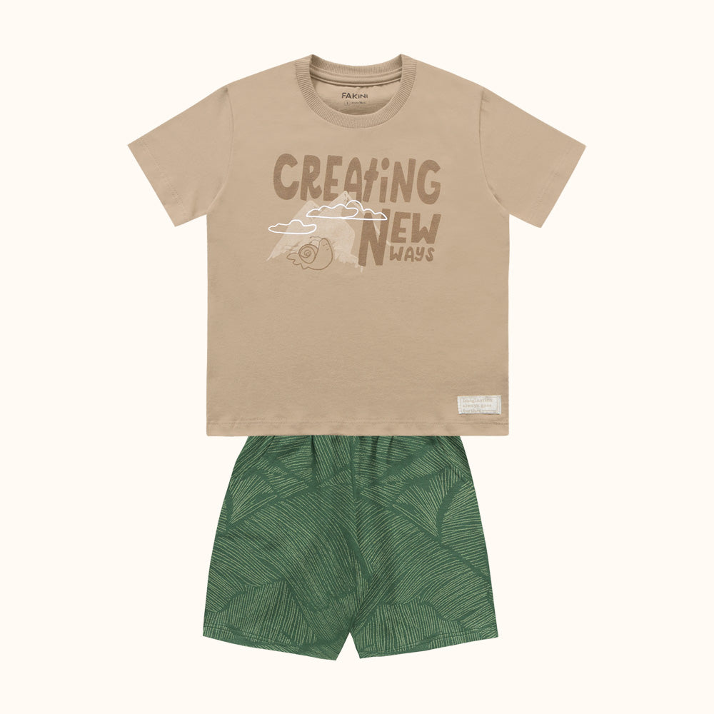 CONJ MAS CAM CREATING NEW WAY E BER EST CAMELO/VERDE