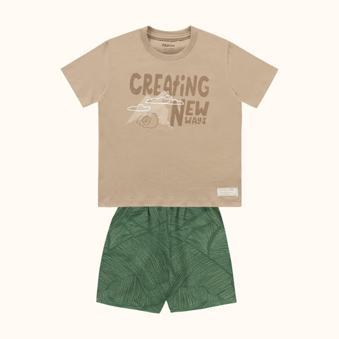 CONJ MAS CAM CREATING NEW WAY E BER EST CAMELO/VERDE