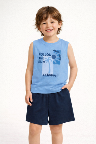 CONJ MAS REG FOLLOW THE SUN E BERM MLT AZUL/MARINHO