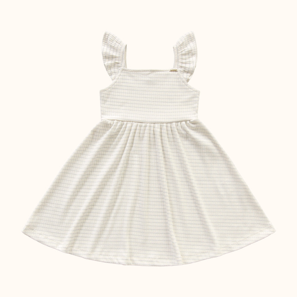 VESTIDO ALCA ELAST RIBANA LUREX CRU/PRATA