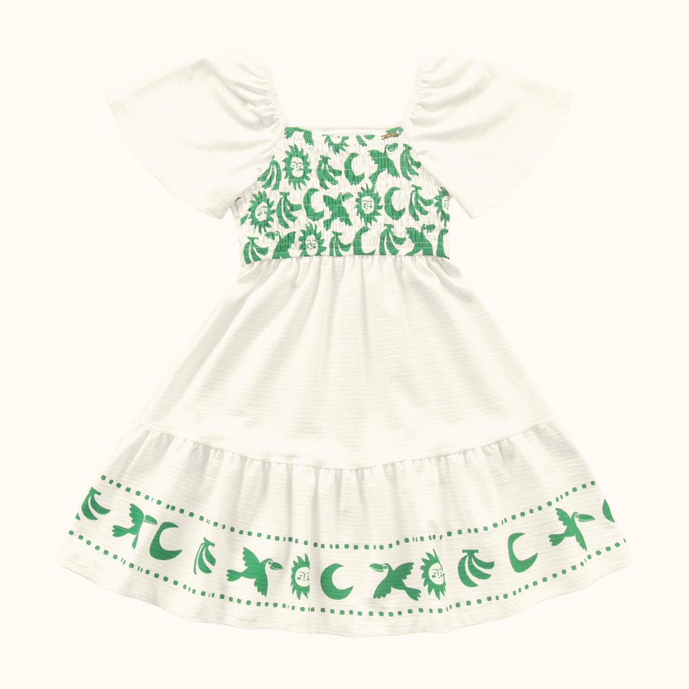 VESTIDO MC BORB LASTEX FLORENCE DET EST MARFIM