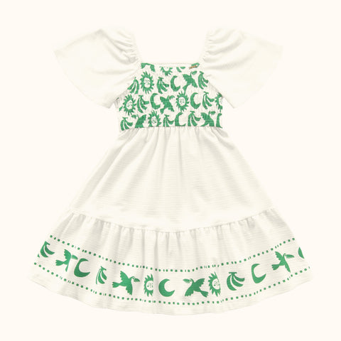 VESTIDO MC BORB LASTEX FLORENCE DET EST MARFIM