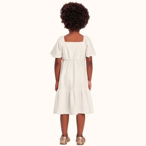 VESTIDO MC BORB LASTEX FLORENCE DET EST MARFIM