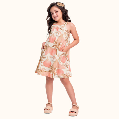 VESTIDO ALCA FLORENCE EST COQ BOLSOS EST MARROM