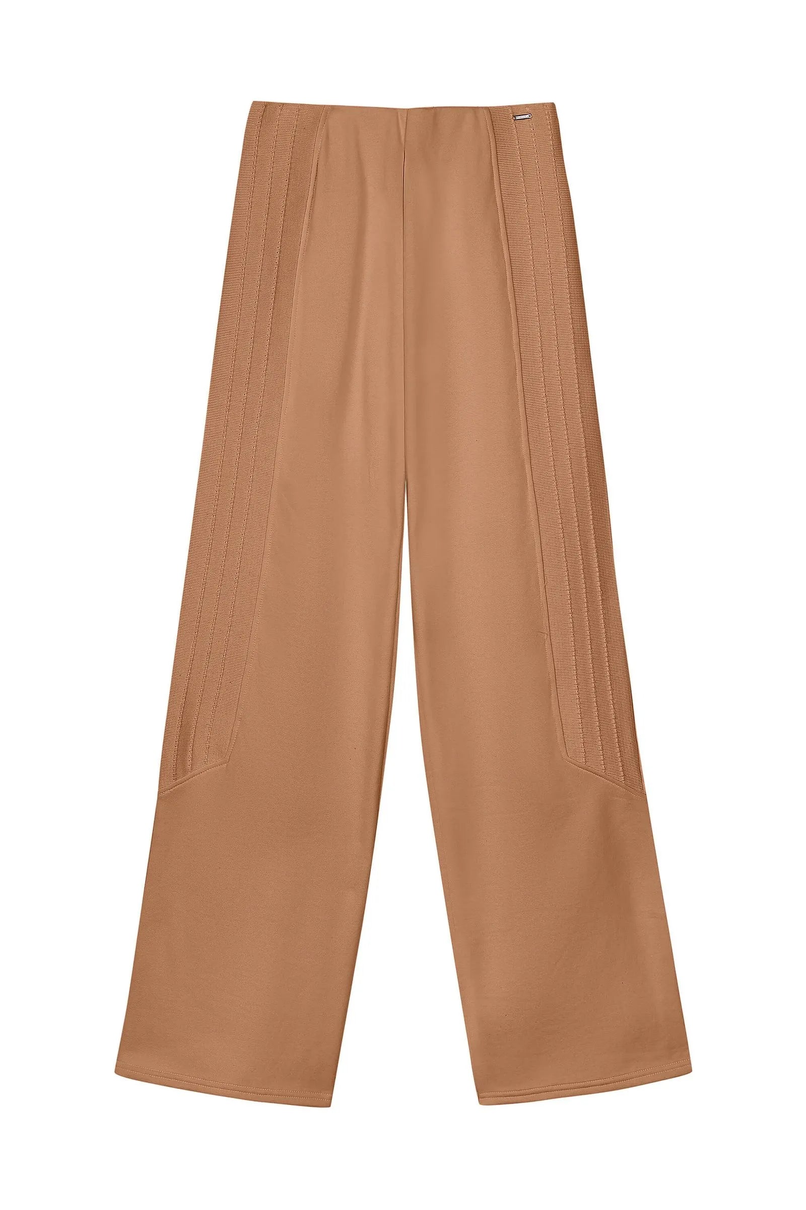 CALCA FEM MOLEM FELPADO DET LATERAL KHAKI