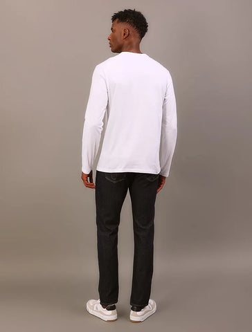 CAMISETA CKJ MAS ML LOGO CENTRALIZADO BRANCO