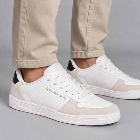 TENIS CKJ MAS COURT CALVIN KLEIN JEANS BRANCO