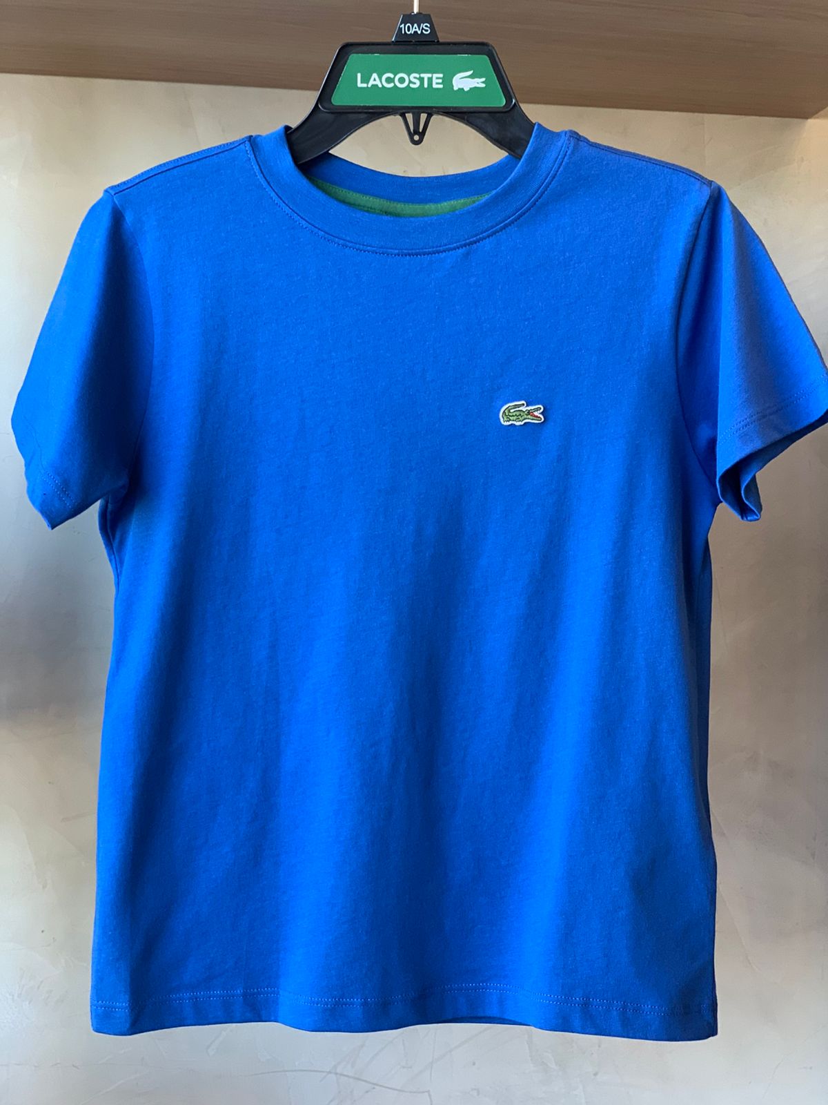 CAMISETA MAS KIDS MC LACOSTE CORE AZUL ROYAL C4X