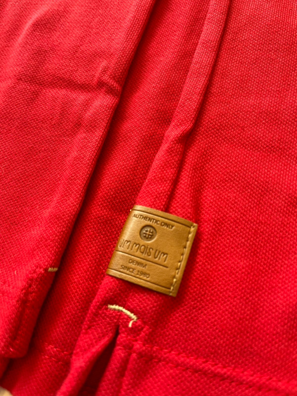 POLO MAS MC PIQUET ALG GOLA TRIC XADREZ VERMELHO