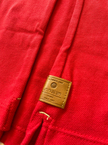 POLO MAS MC PIQUET ALG GOLA TRIC XADREZ VERMELHO