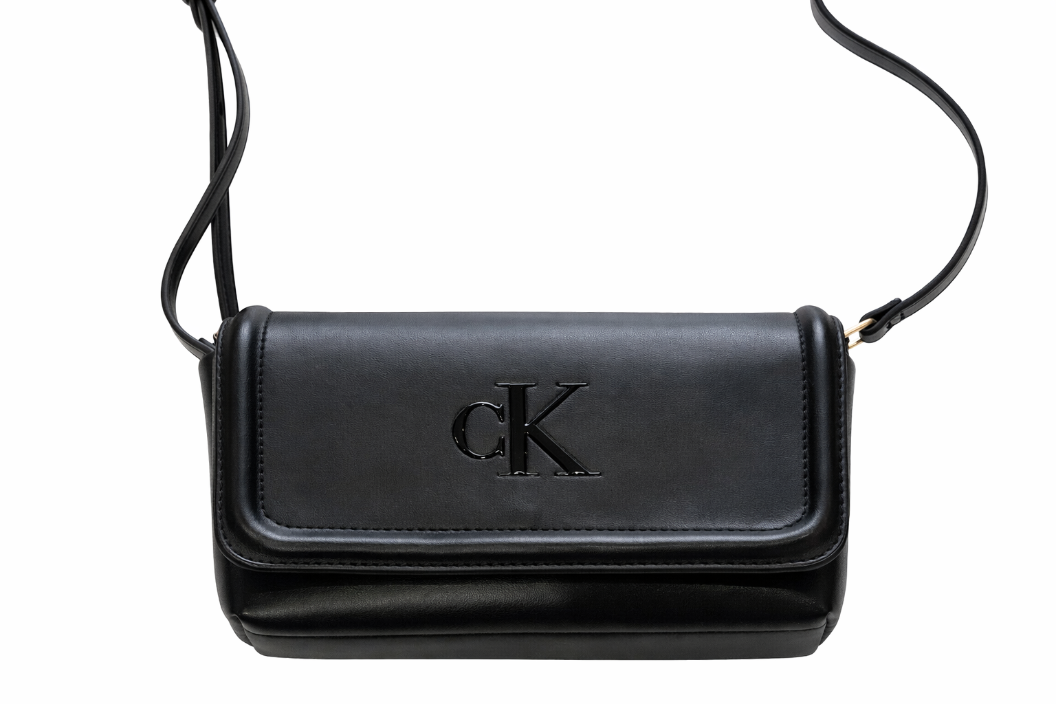 BOLSA CKJ FEM TRANSVERSAL REISSUE PRETO
