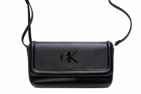 BOLSA CKJ FEM TRANSVERSAL REISSUE PRETO