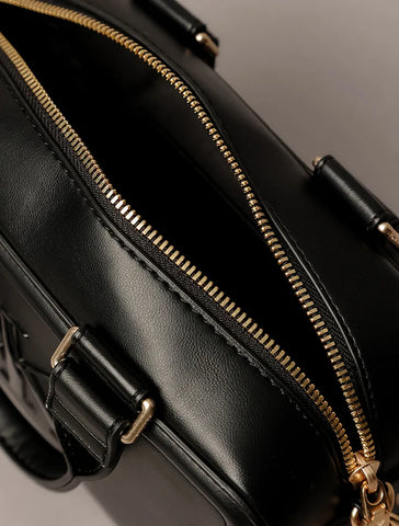 BOLSA CKJ FEM TOTE MINI LOGO REISSUE PRETO