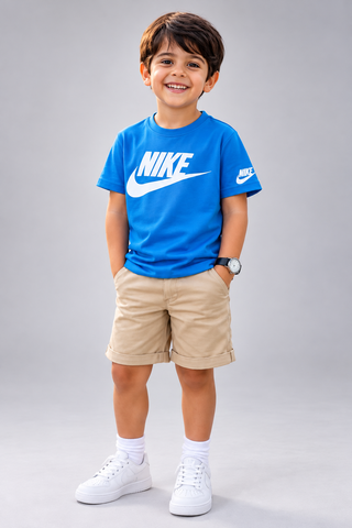 CAMISETA NIKE KIDS MAS FTR EVERGREEN AZUL CLARO B9F