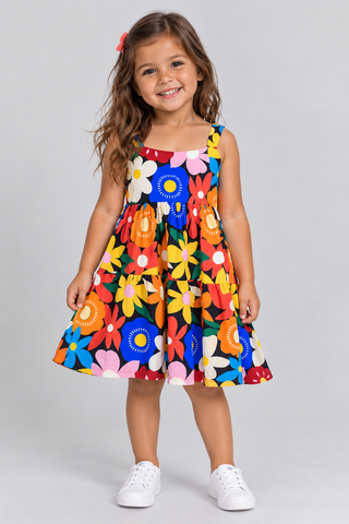 VESTIDO MALHA FLORIA FABULA ESTAMPADO