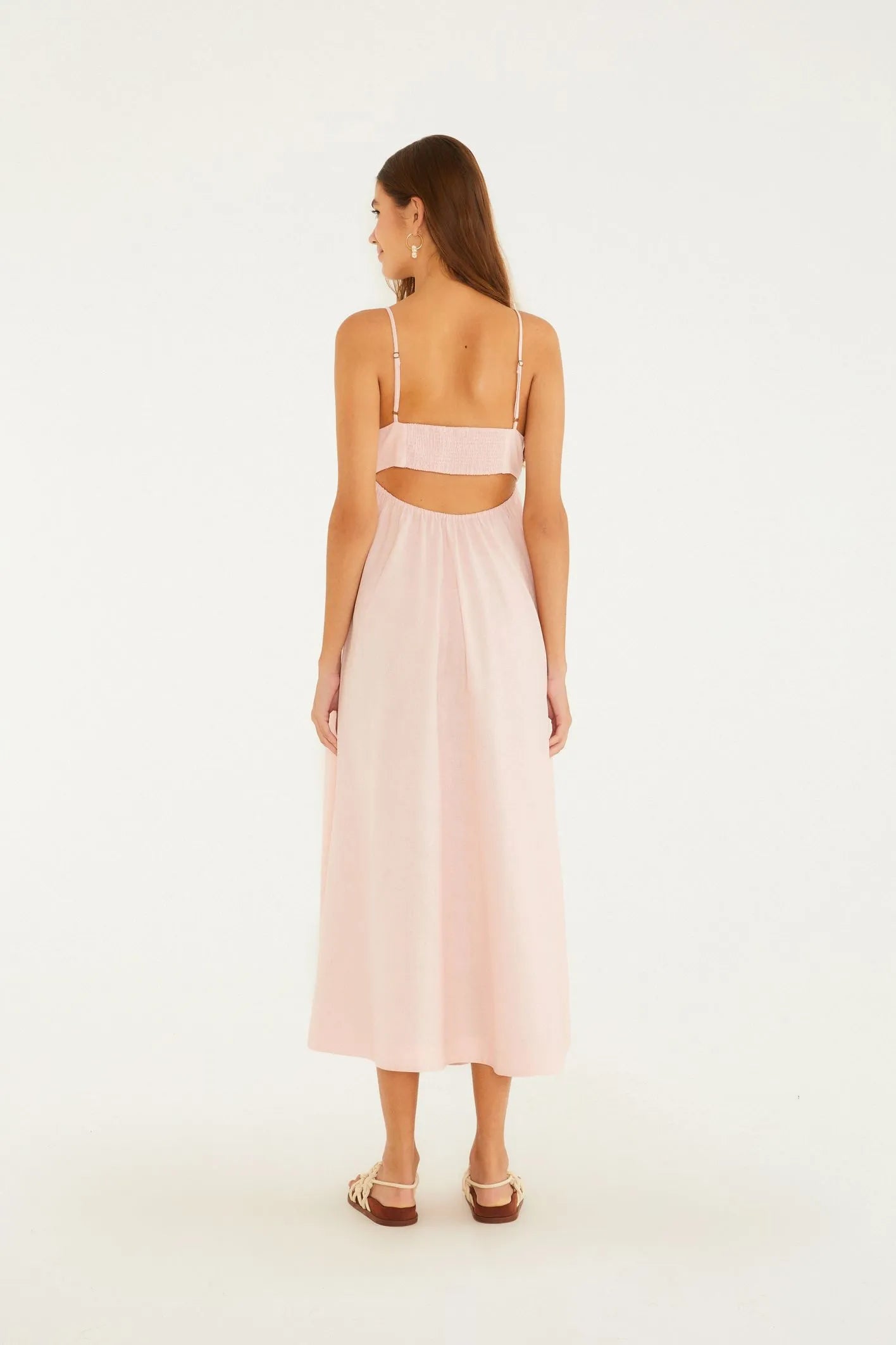 VESTIDO CROPPED PREGAS FARM ROSA