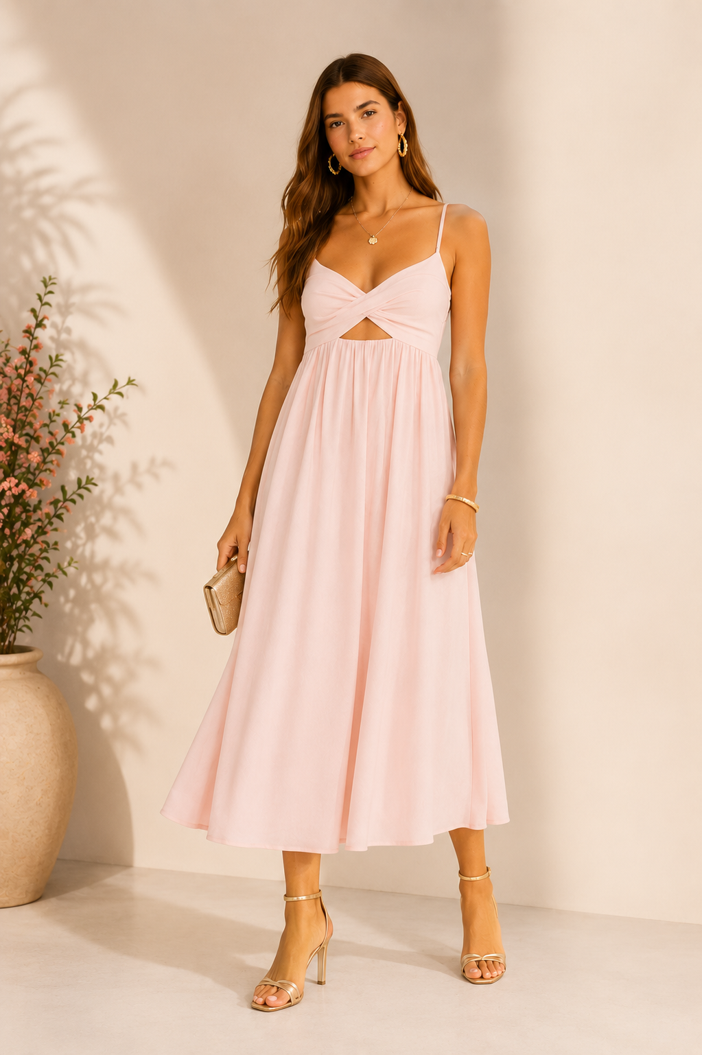VESTIDO CROPPED PREGAS FARM ROSA
