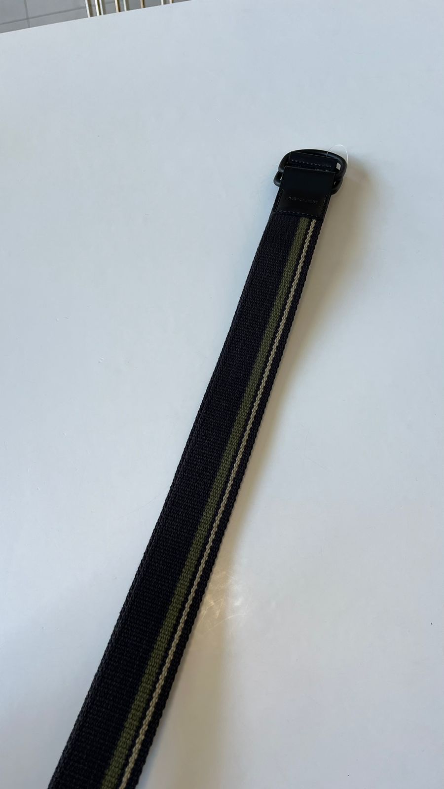 CINTO MAS LISTRAS OSKLEN PRETO/FOREST/KHAKI