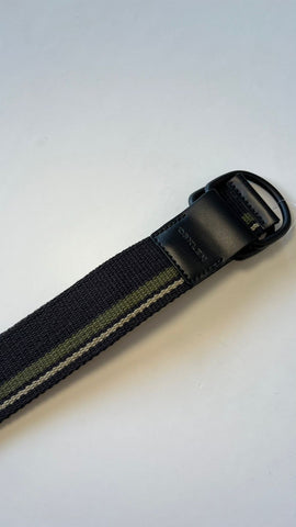 CINTO MAS LISTRAS OSKLEN PRETO/FOREST/KHAKI