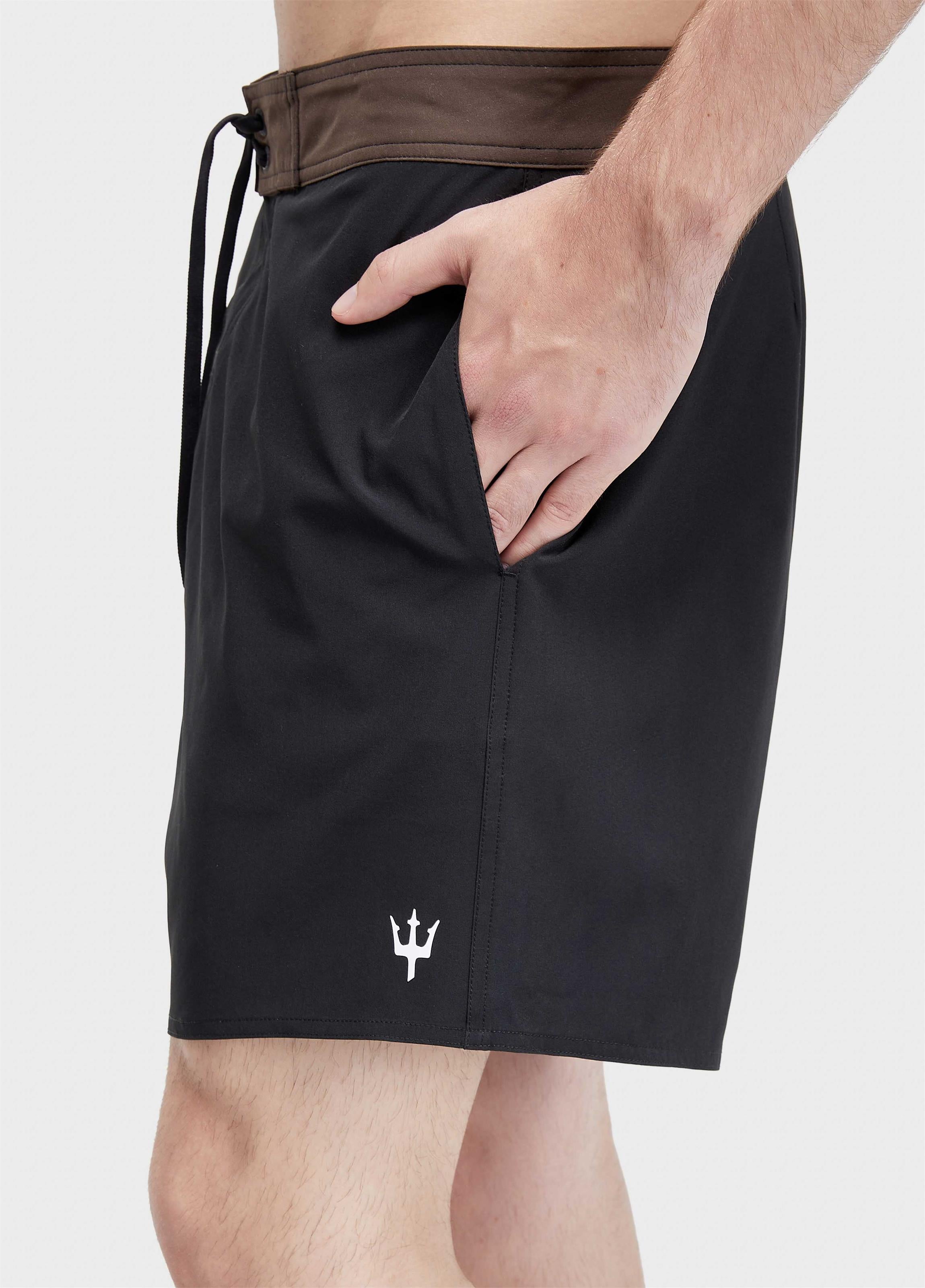 BERMUDA MAS SURF AQUAONE FLEX AQUAFLOW PRETO/MARROM