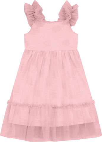 VESTIDO ALCA C DET TULE CONSTELACAO PEONIA