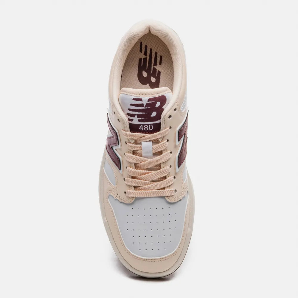 TENIS NB BB480L UNISEX NEW BALANCE ROSA CLARO/BRANCO/VINHO