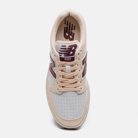 TENIS NB BB480L UNISEX NEW BALANCE ROSA CLARO/BRANCO/VINHO