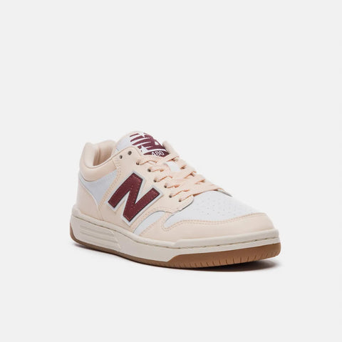 TENIS NB BB480L UNISEX NEW BALANCE ROSA CLARO/BRANCO/VINHO