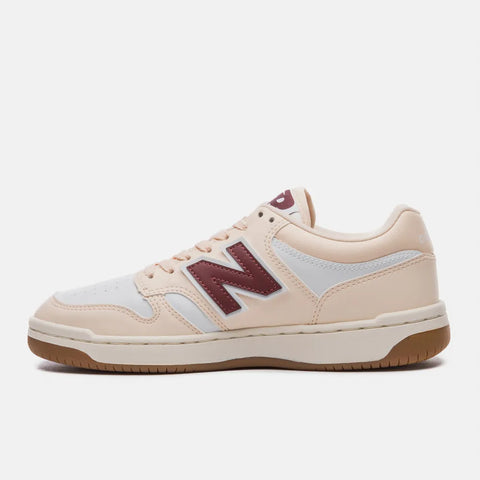 TENIS NB BB480L UNISEX NEW BALANCE ROSA CLARO/BRANCO/VINHO