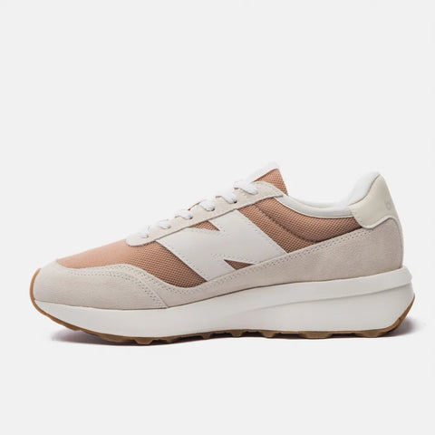 TENIS NB 370 UNISEX NEW BALANCE BEGE/MARROM CLARO