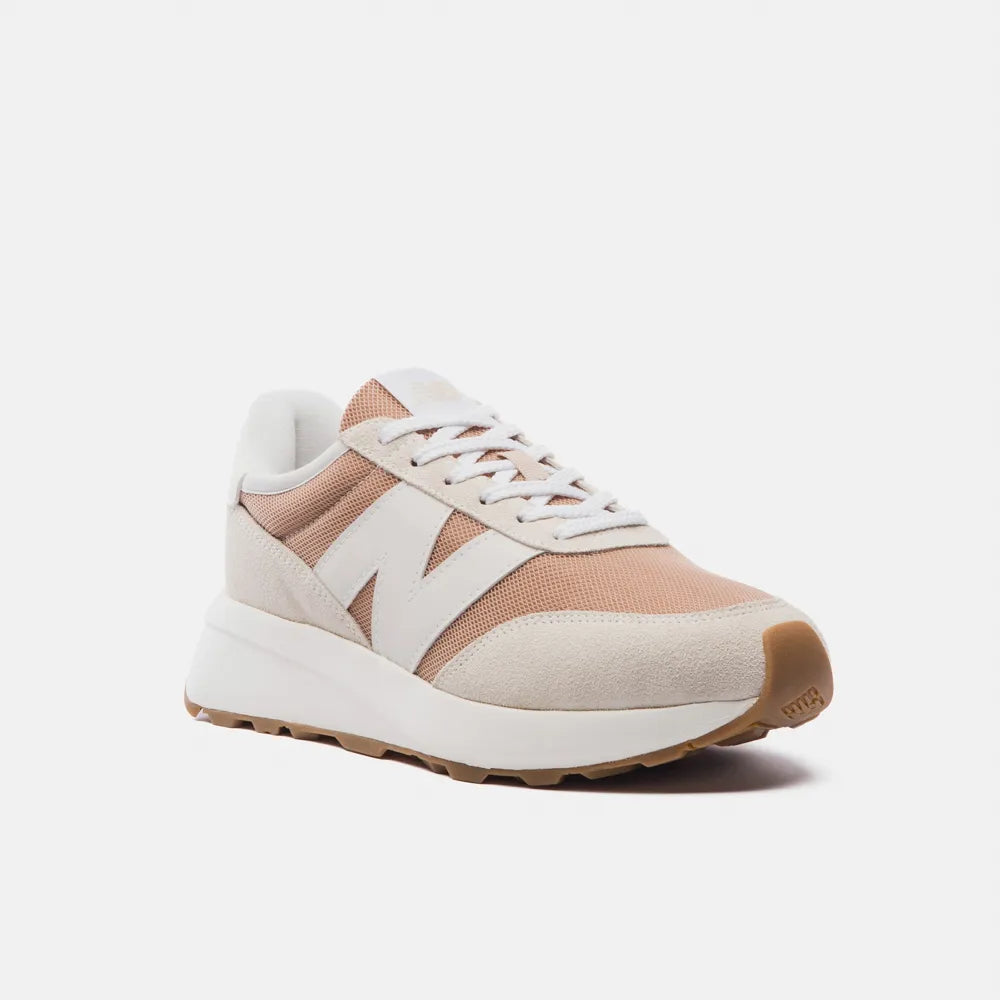 TENIS NB 370 UNISEX NEW BALANCE BEGE/MARROM CLARO