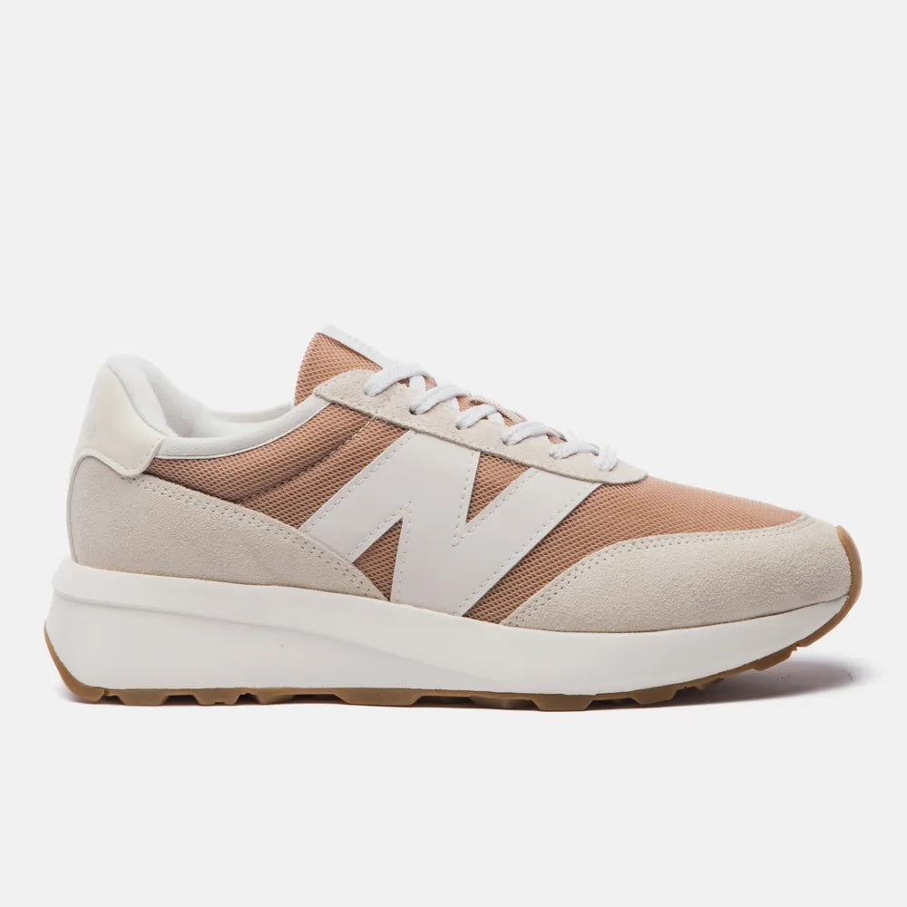 TENIS NB 370 UNISEX NEW BALANCE BEGE/MARROM CLARO
