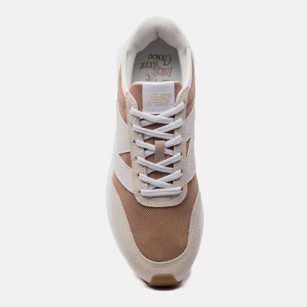 TENIS NB 370 UNISEX NEW BALANCE BEGE/MARROM CLARO