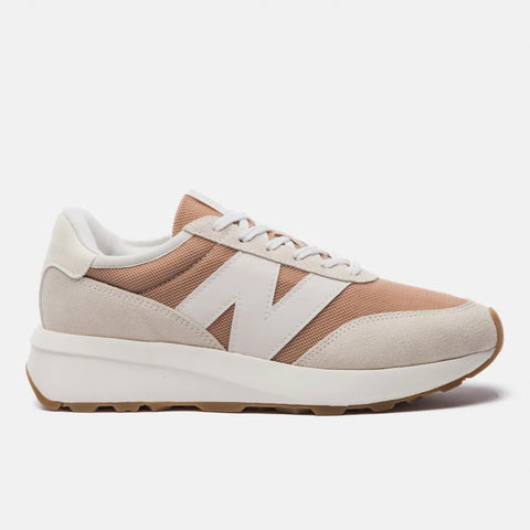 TENIS NB 370 UNISEX NEW BALANCE BEGE/MARROM CLARO