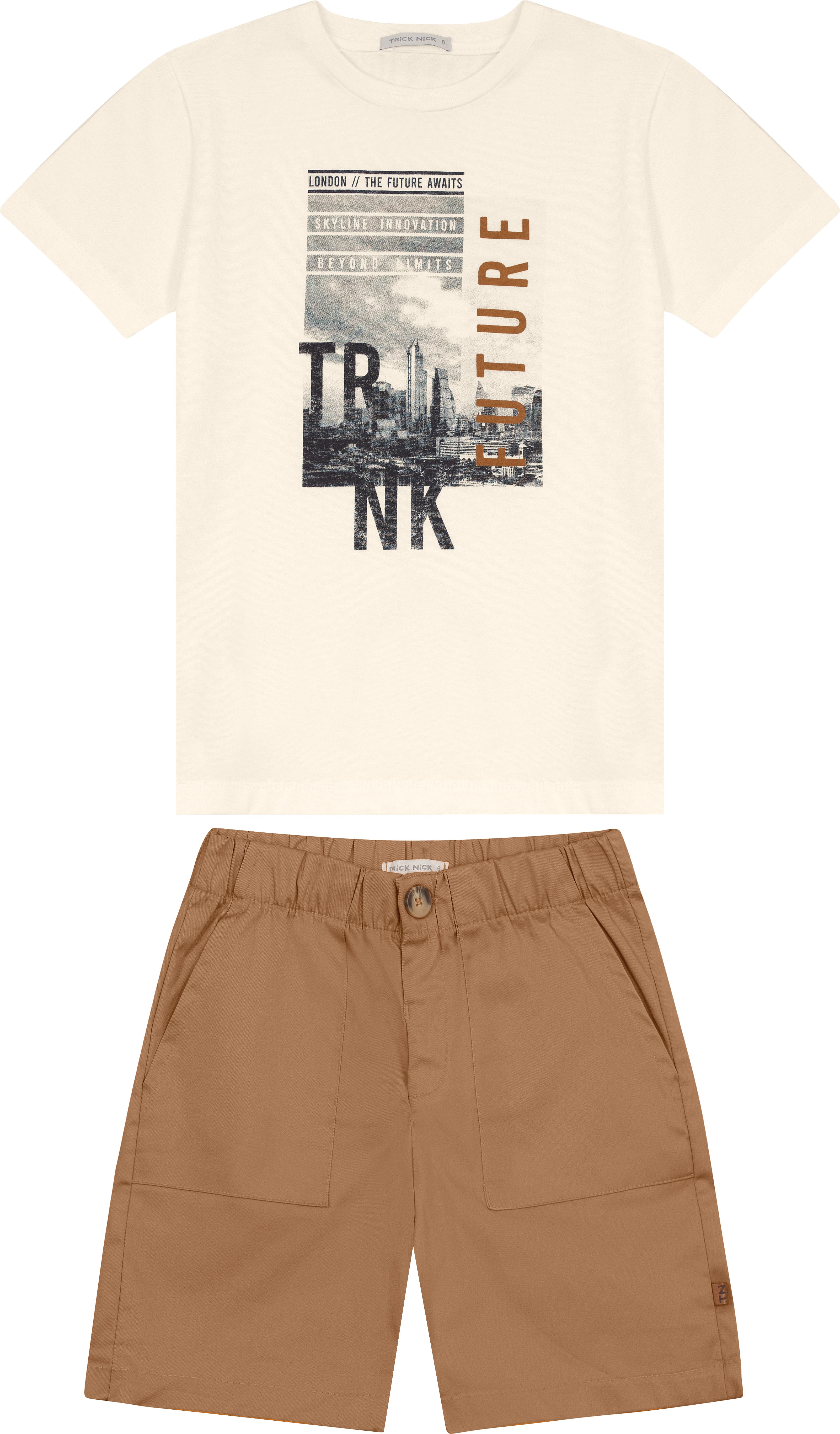 CONJ MAS CAM FUTURE NK E BERM SARJA OFF WHITE/AMENDOA