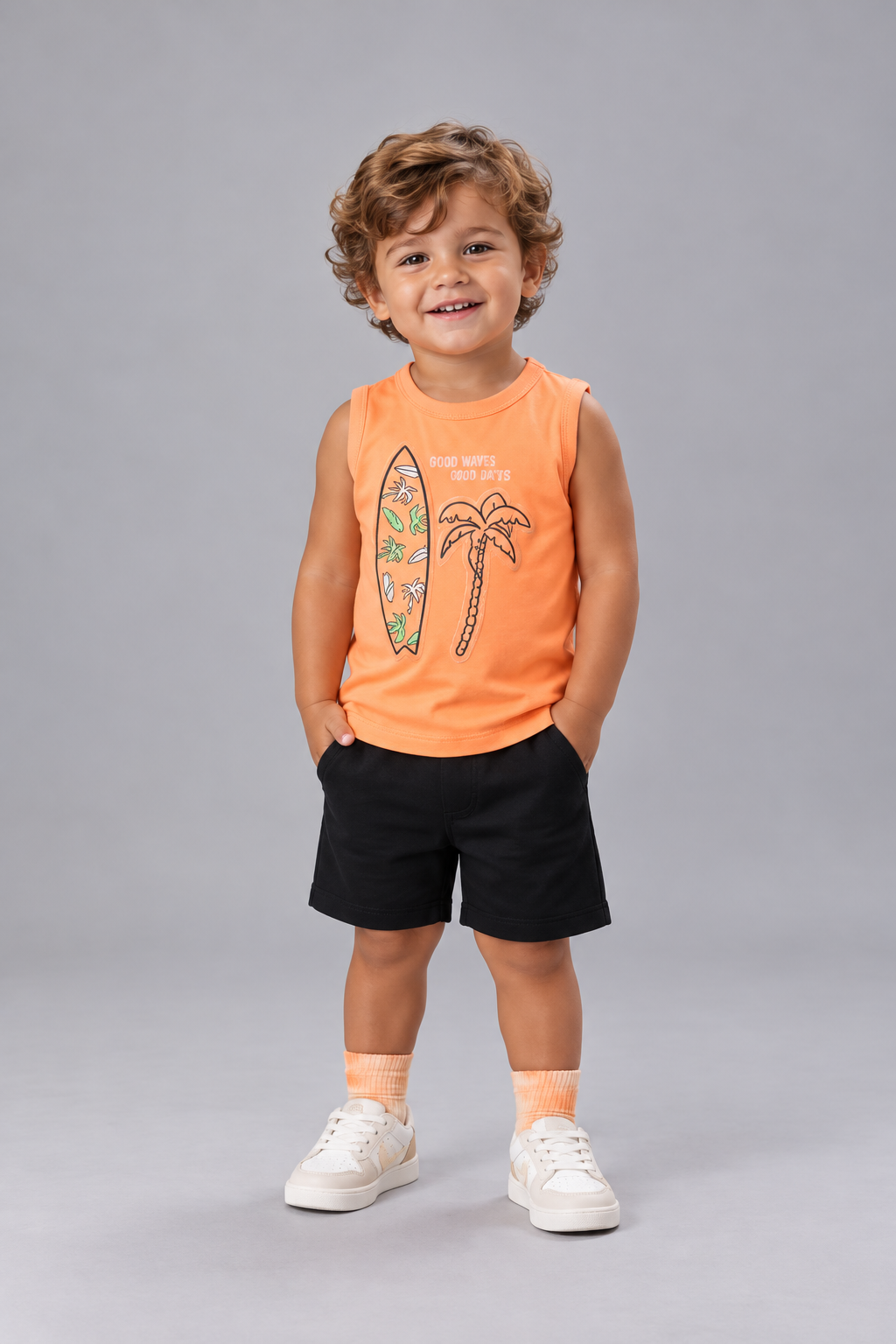 CONJ MAS REG PRANCHA COQ RELEVO BERM MLT LARANJA/PRETO