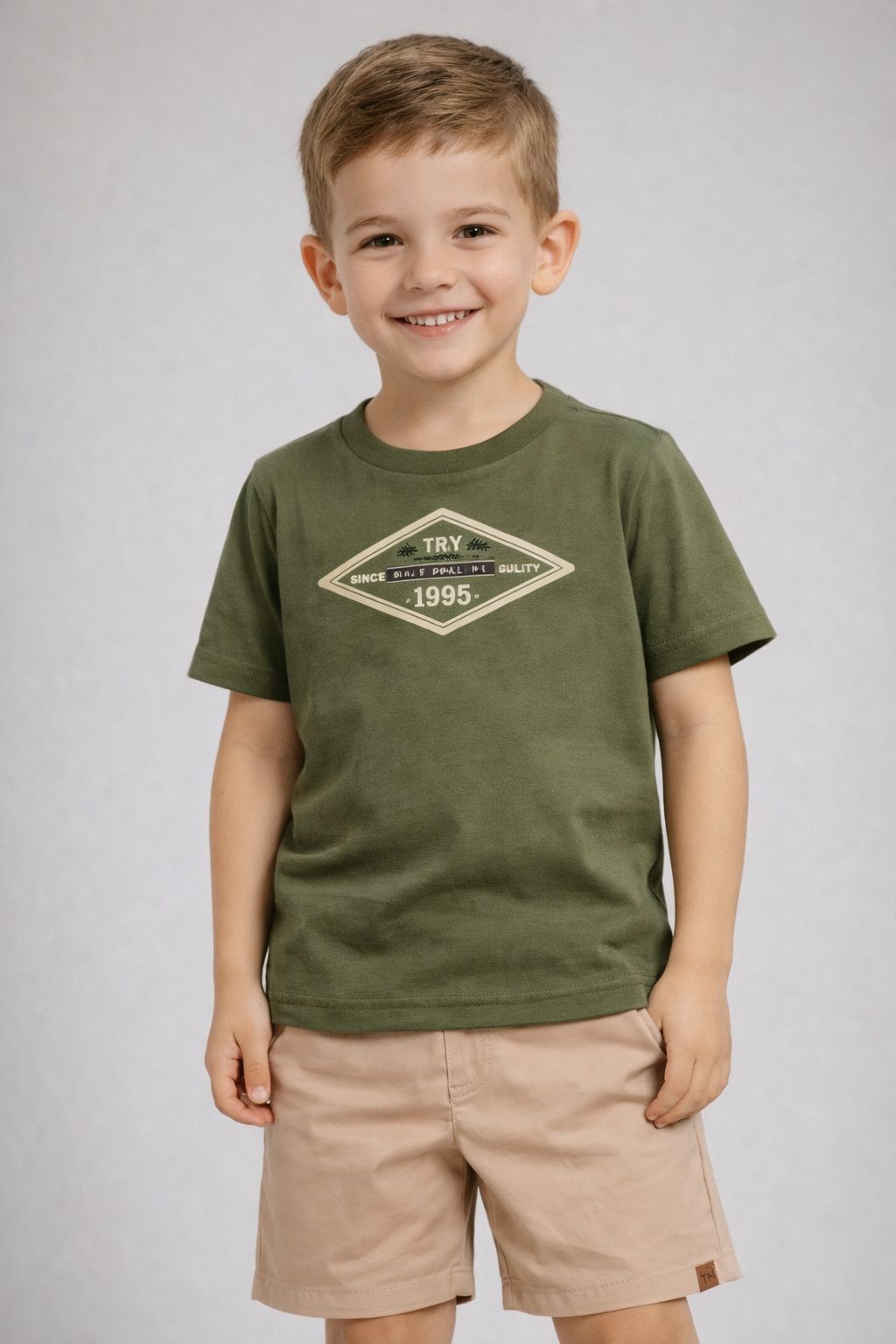 CONJ MAS CAM BELIEVE 1995 E BERM SARJA VERDE MILITAR/SISAL