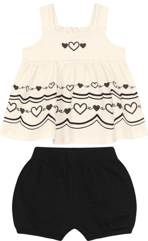 CONJ FEM BATA EST BARRA E SHORT ANARRUGA OFF WHITE