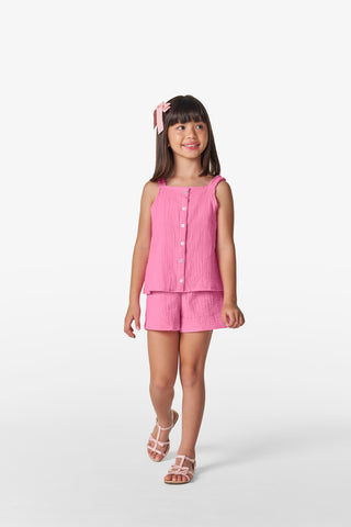 CONJ FEM BATA ALCA ELAS BOT E SHORT GAZE ROSA