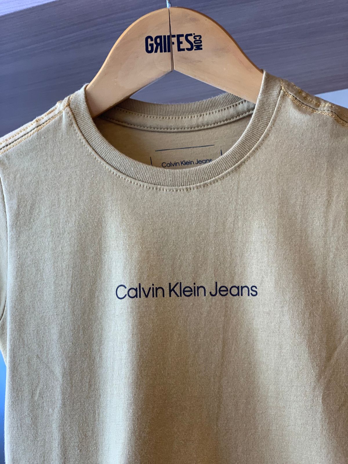 CAMISETA CKJ KIDS MC LOGO CENTRALIZADO HAVANA