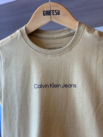 CAMISETA CKJ KIDS MC LOGO CENTRALIZADO HAVANA