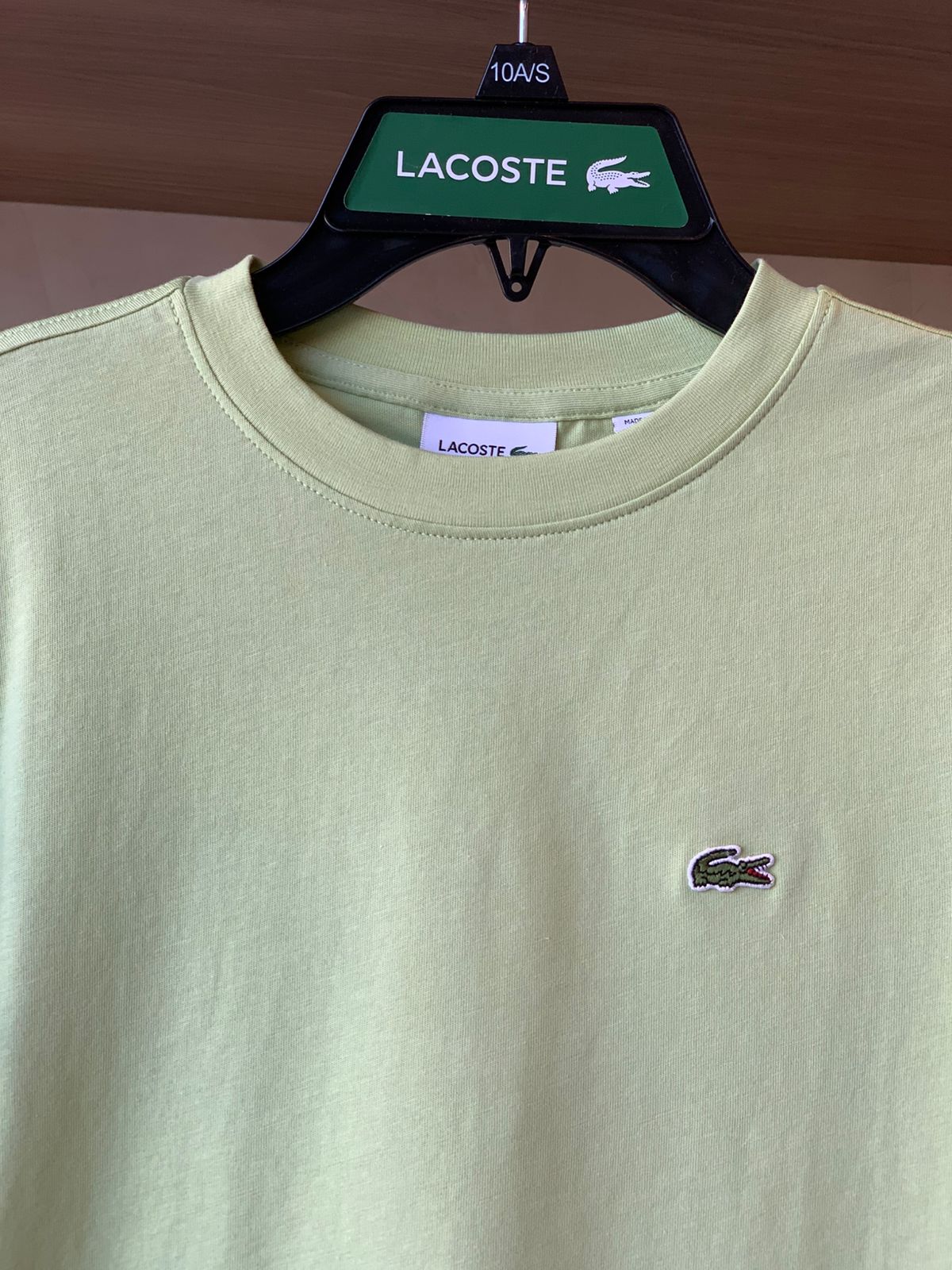CAMISETA MAS KIDS MC LACOSTE CORE VERDE CLARO UYB