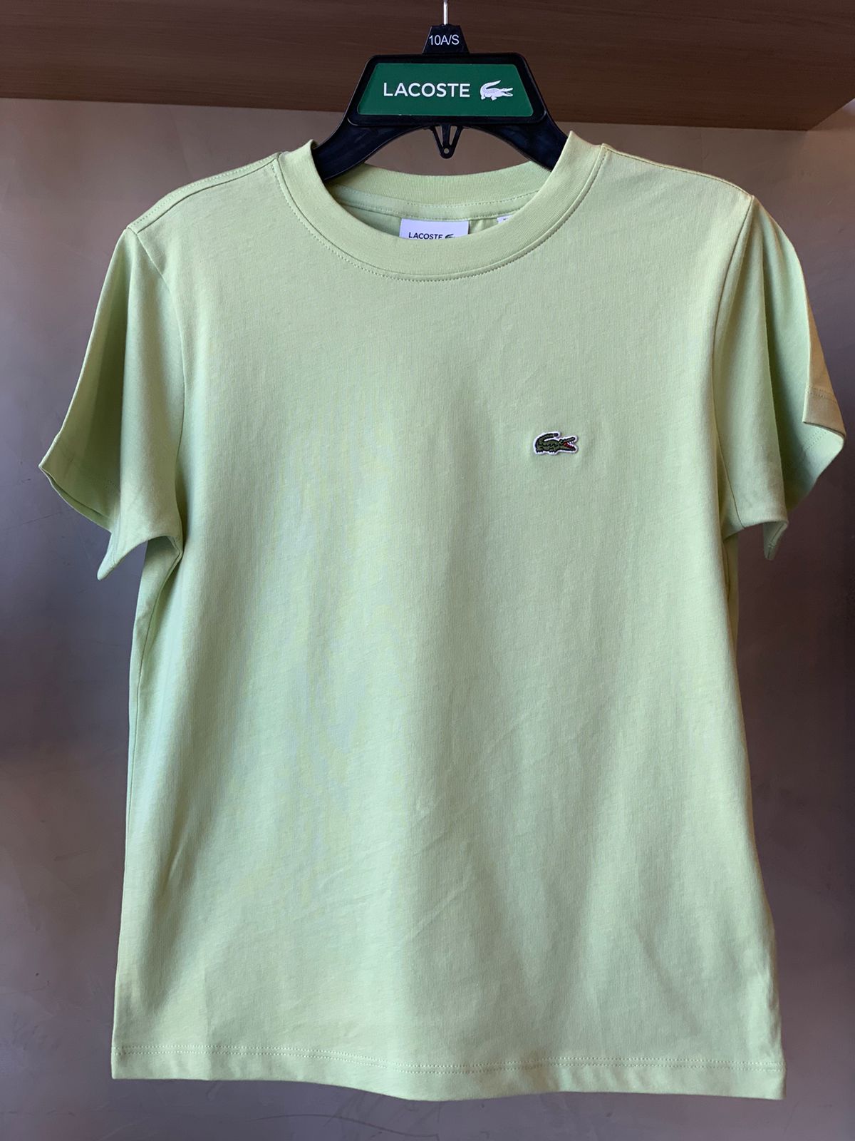 CAMISETA MAS KIDS MC LACOSTE CORE VERDE CLARO UYB
